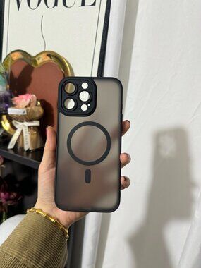 Matte Black Magnetic Frosted iPhone Pro Case